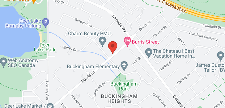 map of 7629 BURRIS STREET